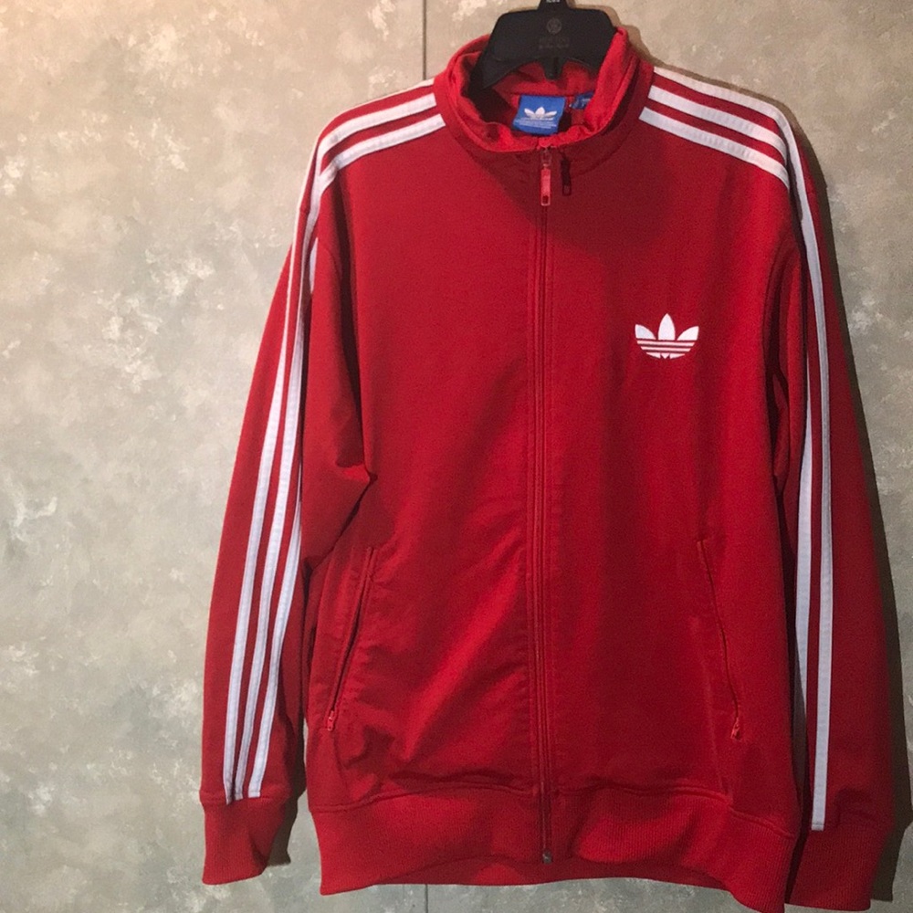 Men’s Large Adidas Jacket - Red